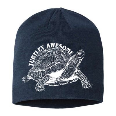 Turtley Awesome Cute Funny Turtle Meme Sustainable Beanie