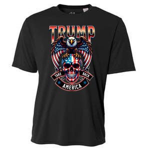 Trump Usa Skull Eagle Take America Back Cooling Performance Crew T-Shirt