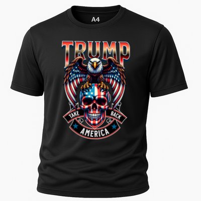 Trump Usa Skull Eagle Take America Back Performance Shirt