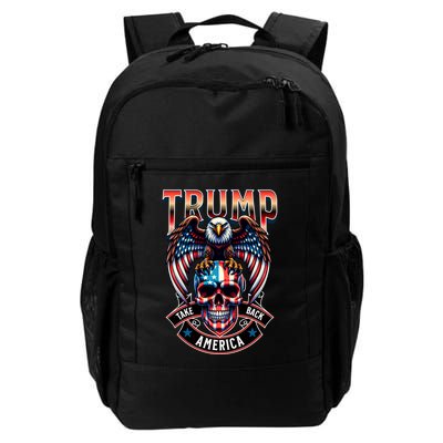 Trump Usa Skull Eagle Take America Back Backpack