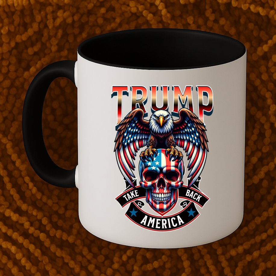 Trump Usa Skull Eagle Take America Back Mug