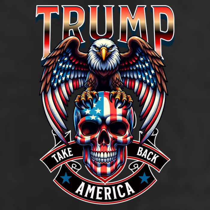 Trump Usa Skull Eagle Take America Back Trucker Hat