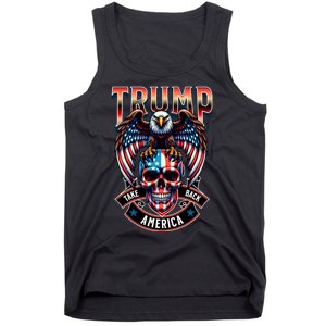 Trump Usa Skull Eagle Take America Back Tank Top