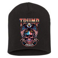 Trump Usa Skull Eagle Take America Back Short Acrylic Beanie