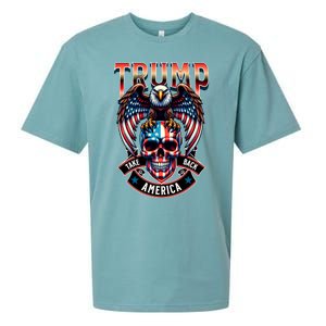 Trump Usa Skull Eagle Take America Back Sueded Cloud Jersey T-Shirt