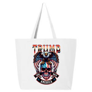 Trump Usa Skull Eagle Take America Back 25L Jumbo Tote