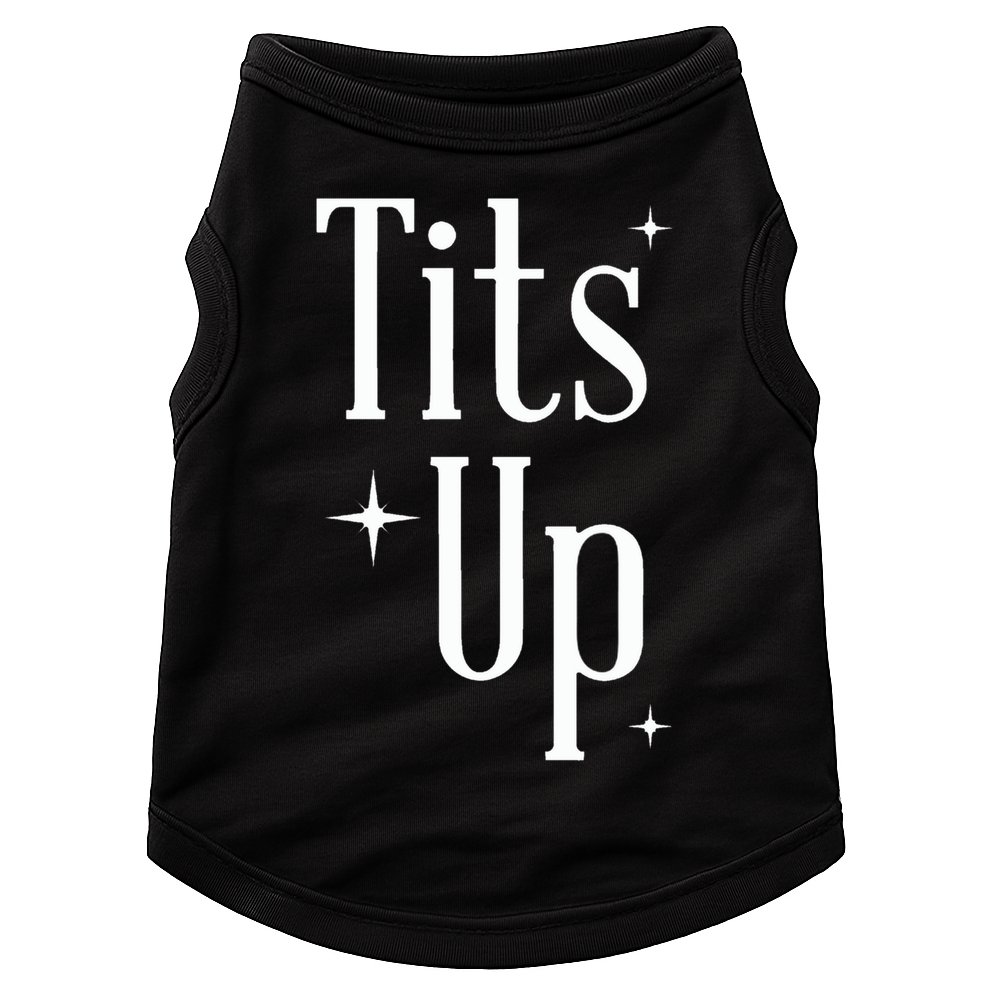 Tits Up Support Feminism Funny Gift Doggie Tank