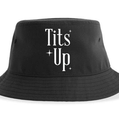 Tits Up Support Feminism Funny Gift Sustainable Bucket Hat