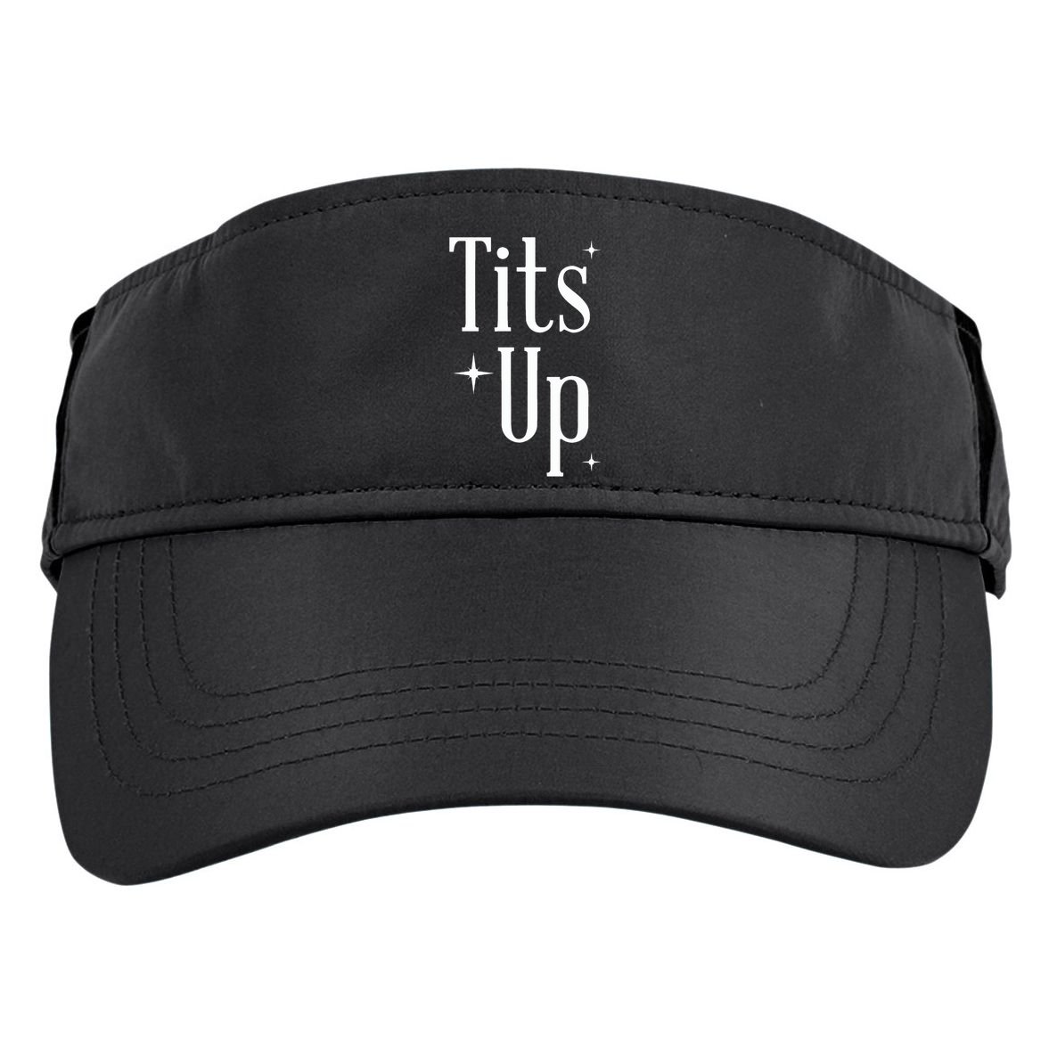 Tits Up Support Feminism Funny Gift Adult Drive Performance Visor