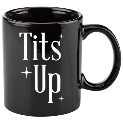 Tits Up Support Feminism Funny Gift 11oz C Handle Ceramic Mug