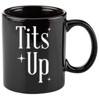 Tits Up Support Feminism Funny Gift 11oz C Handle Ceramic Mug