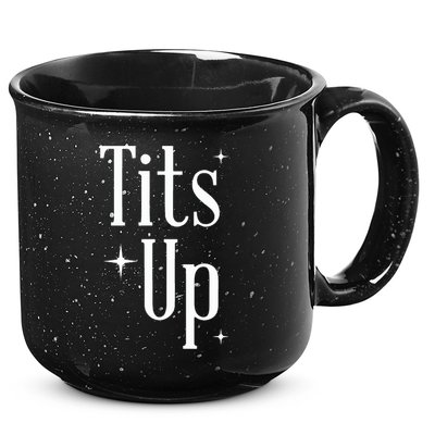 Tits Up Support Feminism Funny Gift 15oz Campfire Ceramic Mug