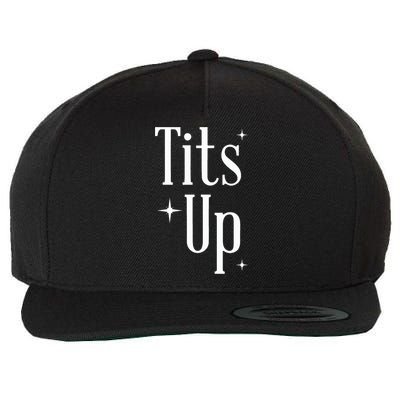 Tits Up Support Feminism Funny Gift Wool Snapback Cap