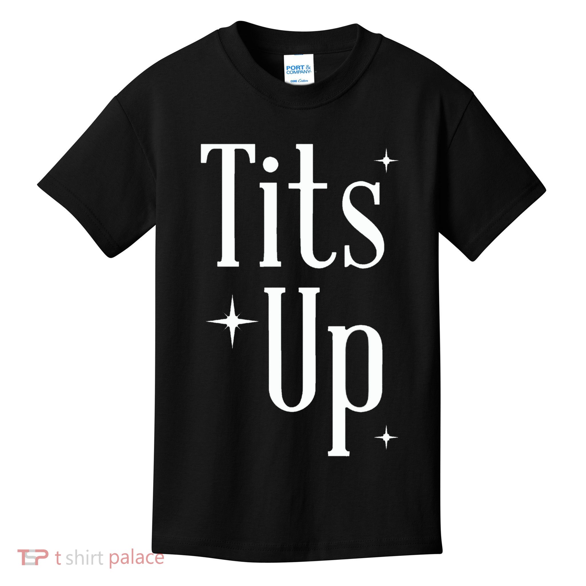 Tits Up Support Feminism Funny Gift Kids T-Shirt