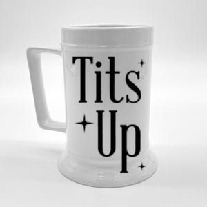 Tits Up Support Feminism Funny Gift Beer Stein