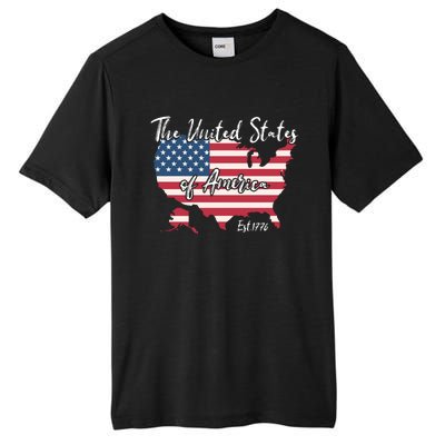 The United States Of America 1776 Tall Fusion ChromaSoft Performance T-Shirt