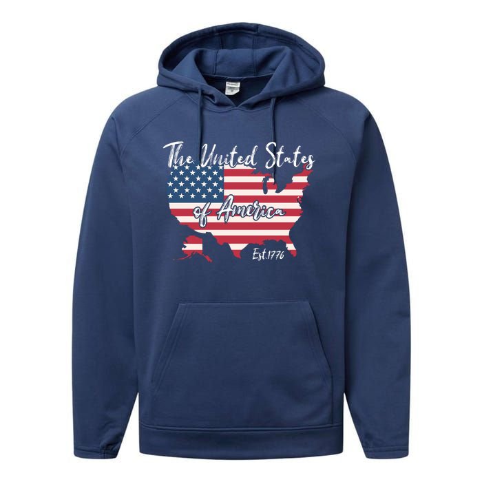 The United States Of America 1776 Performance Fleece Hoodie