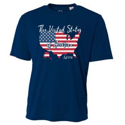 The United States Of America 1776 Cooling Performance Crew T-Shirt