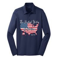 The United States Of America 1776 Silk Touch Performance Long Sleeve Polo