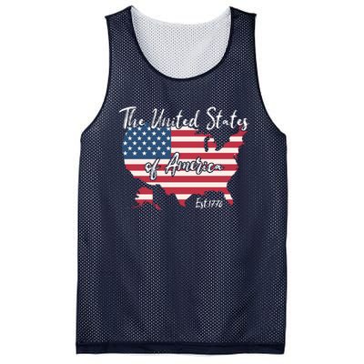 The United States Of America 1776 Mesh Reversible Basketball Jersey Tank