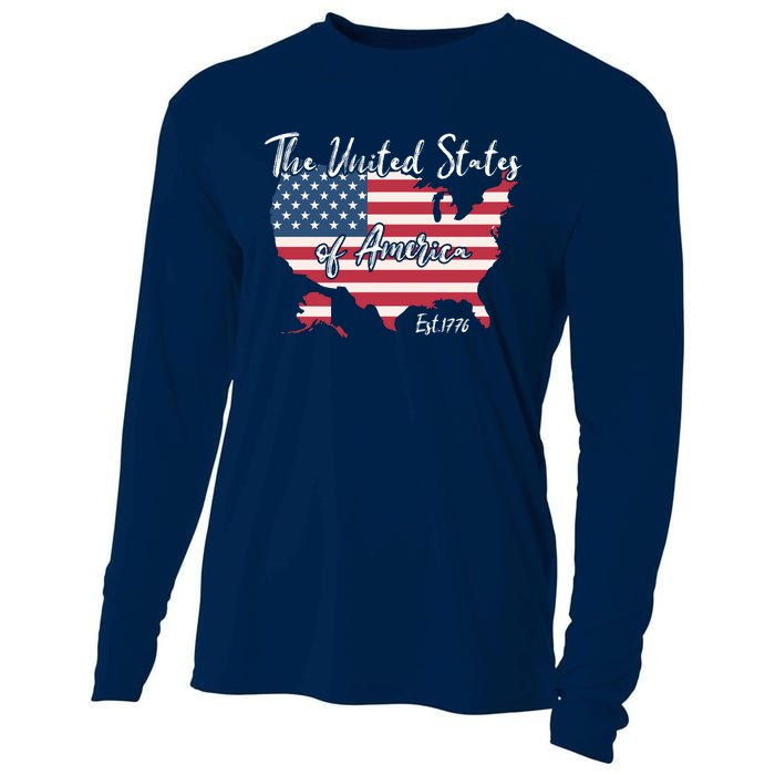 The United States Of America 1776 Cooling Performance Long Sleeve Crew