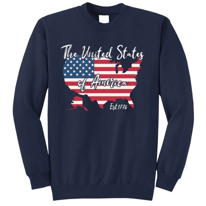 The United States Of America 1776 Tall Sweatshirt