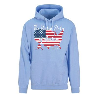 The United States Of America 1776 Unisex Surf Hoodie