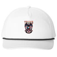 Trump Usa Skull Eagle Front And Back Logo Snapback Five-Panel Rope Hat