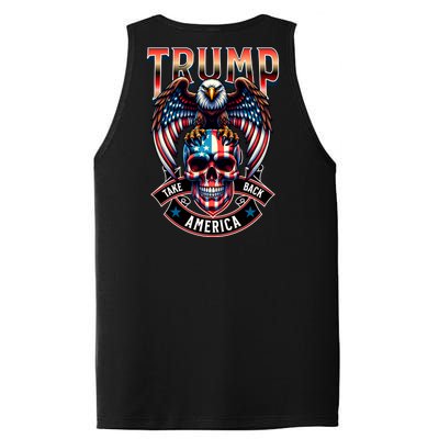 Trump Usa Skull Eagle Front And Back Logo PosiCharge Competitor Tank