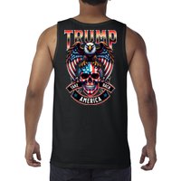 Trump Usa Skull Eagle Front And Back Logo Tank Top
