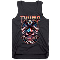 Trump Usa Skull Eagle Front And Back Logo Tank Top
