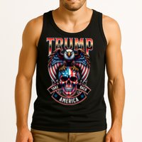 Trump Usa Skull Eagle Front And Back Logo Tank Top