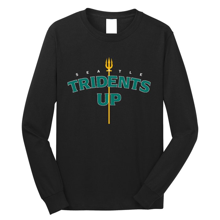 Tridents Up Seattle Baseball Long Sleeve Shirt