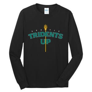 Tridents Up Seattle Baseball Tall Long Sleeve T-Shirt