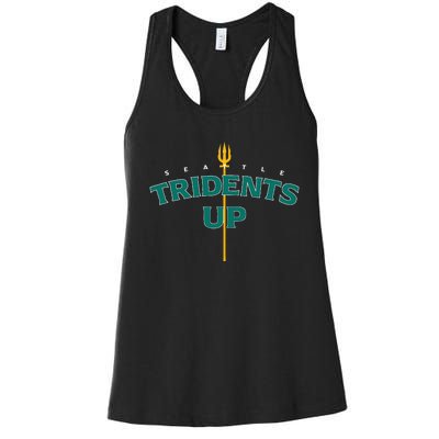 Tridents Up Seattle Baseball Women's Racerback Tank