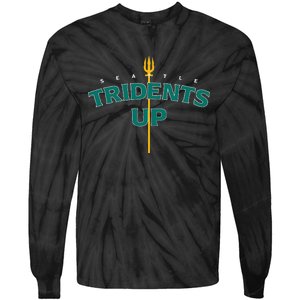 Tridents Up Seattle Baseball Tie-Dye Long Sleeve Shirt