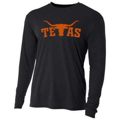 Texas Usa State Students Sports America Cooling Performance Long Sleeve Crew