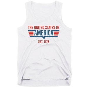 The United States of America Est July 4th 1776 Patriotic USA Tank Top