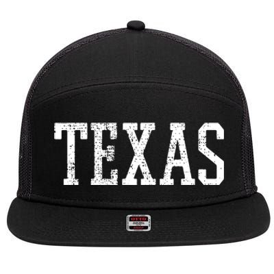 Texas Us State Country Traveler 7 Panel Mesh Trucker Snapback Hat