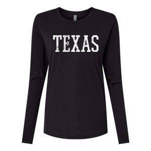 Texas Us State Country Traveler Womens Cotton Relaxed Long Sleeve T-Shirt