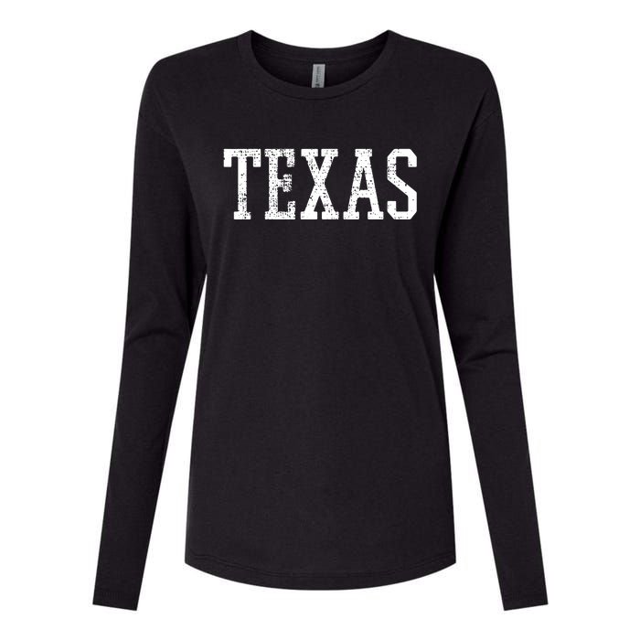 Texas Us State Country Traveler Womens Cotton Relaxed Long Sleeve T-Shirt