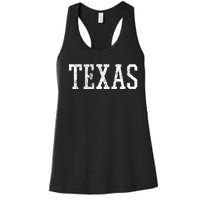 Texas Us State Country Traveler Women's Racerback Tank