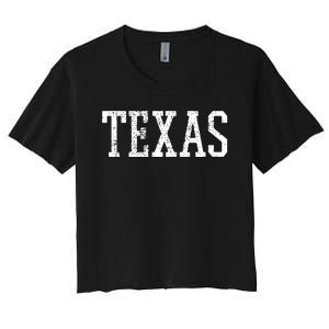 Texas Us State Country Traveler Women's Crop Top Tee