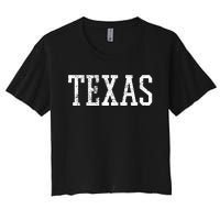 Texas Us State Country Traveler Women's Crop Top Tee