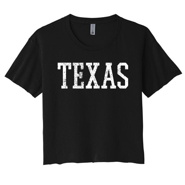 Texas Us State Country Traveler Women's Crop Top Tee