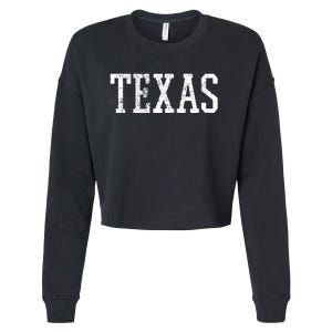 Texas Us State Country Traveler Cropped Pullover Crew