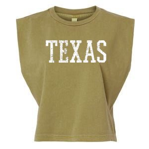 Texas Us State Country Traveler Garment-Dyed Women's Muscle Tee