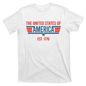 The United States of America Est July 4th 1776 Patriotic USA T-Shirt