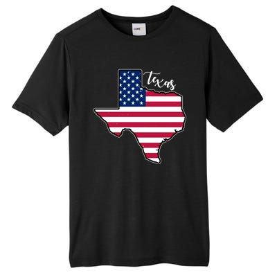 Texas United States Map Tall Fusion ChromaSoft Performance T-Shirt