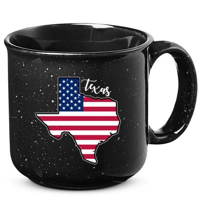 Texas United States Map 15oz Campfire Ceramic Mug